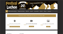 Desktop Screenshot of festivaldeluchon.tv